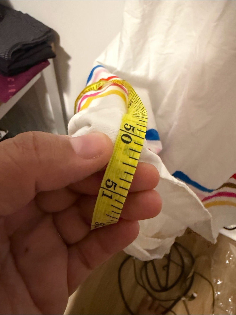 Boden White Rainbow Trim Cotton Maxi Dress Size 14R - Picture 8 of 8